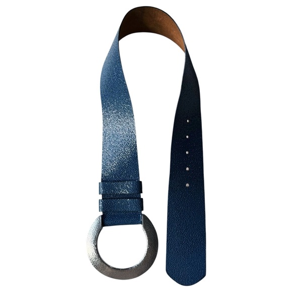 Christian Dior Vintage Blue Leather Belt | SMALL/MEDIUM main image 6